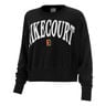 Court Heritage Fleece GFX Crew Felpa Donna-Nero