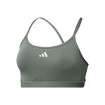 Abbigliamento adidas adidas Aeroreact 3Stripes Reggiseni Sportivi Donna-Salvia