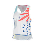 Abbigliamento da tennis BIDI BADU BIDI BADU Hey Laguna Racerback Maglietta Ragazze-bianco, multicolore