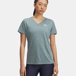 Abbigliamento Under Armour Under Armour Tech Twist Maglietta Donna-grigio-blu