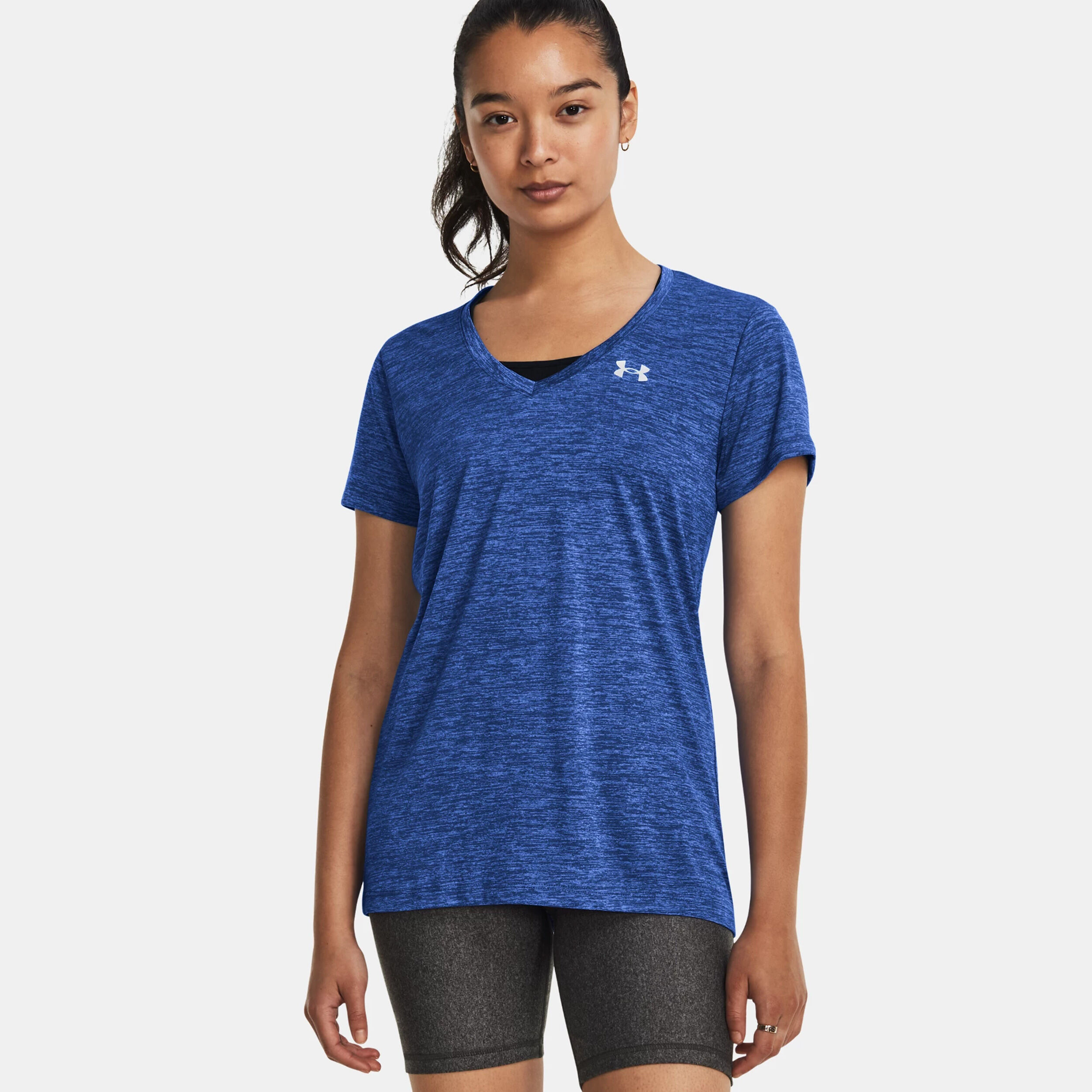 Magliette under armour donna blu sales