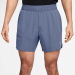Abbigliamento Nike Nike Court Dri-Fit Advantage 6in Pantaloncini Uomini-Grigio-blu,Bianco