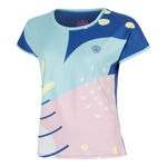 Abbigliamento da tennis BIDI BADU BIDI BADU Hey Laguna Maglietta Donna-blu, multicolore