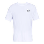 Abbigliamento Under Armour Under Armour Sportstyle Left Chest Maglietta Uomini-Bianco,Nero