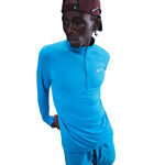 Abbigliamento Nike Nike Stride Half-Zip Camicia da corsa Uomini - blu, argento