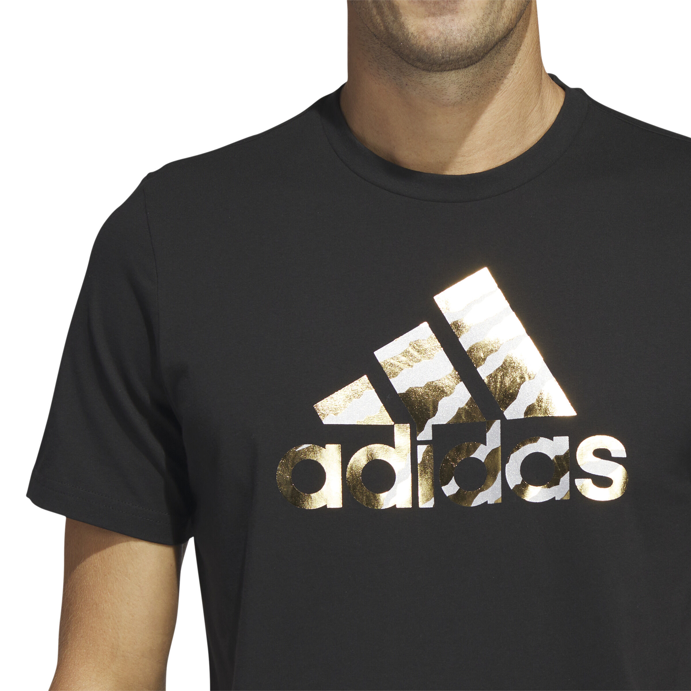 Buy adidas Power Logo Foil Maglietta Uomini Nero Oro online Tennis Point IT