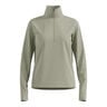 Essential Thermal Midlayer 1/2 Zip Camicia Da Corsa Donna-Oliva