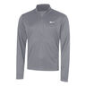 Pacer Half-Zip Camicia da corsa Uomini - grigio, 