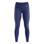 Abbigliamento Odlo Odlo Performance Warm Eco Big Logo Bottom Long Calzamaglia Donna - blu, 