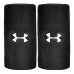 Abbigliamento Under Armour Under Armour 6in Performance Polsino anti sudore Confezione da 2 Unisex - nero, bianco