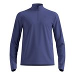 Abbigliamento Odlo Odlo Essential Thermal Midlayer 1/2 Zip Camicia da corsa Uomini - blu, 