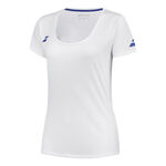 Abbigliamento Babolat Babolat Play Cap Sleeve Maglietta Ragazze-Bianco