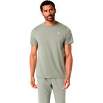 Abbigliamento ASICS ASICS Spiral Embroidery Camicia da corsa Uomini-verde