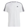 Essentials Train 3-Stripes Training Maglietta Uomini-Bianco,Nero