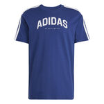 Abbigliamento adidas adidas Graphic Maglietta Uomini-Blu Scuro,Bianco