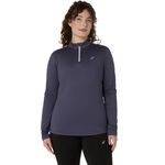 Abbigliamento ASICS ASICS Core Winter 1/2 Zip Camicia Da Corsa Donna-Grigio-blu