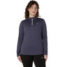 Core Winter 1/2 Zip Camicia Da Corsa Donna-Grigio-blu