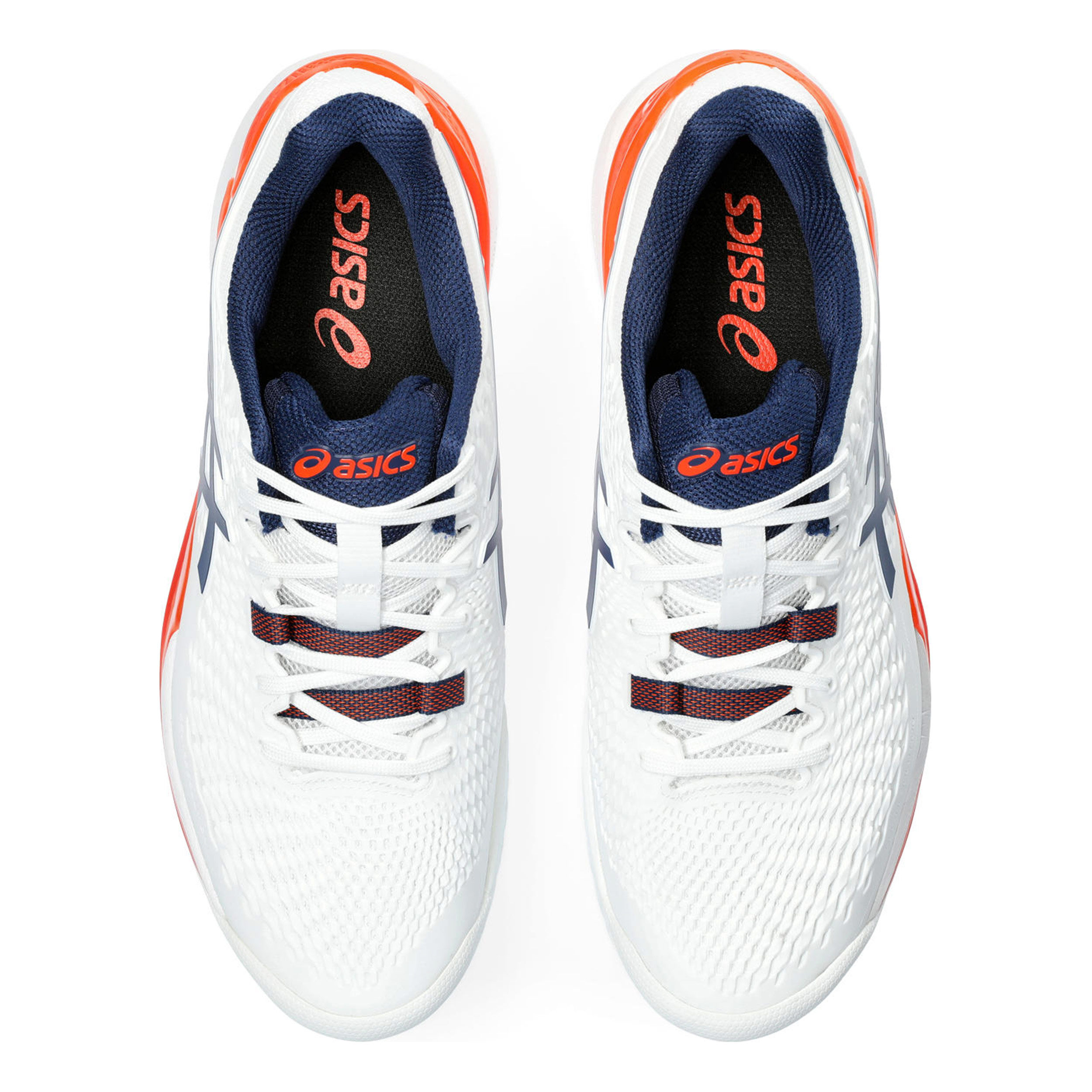 Buy ASICS Gel Resolution 9 Scarpa Per Tutte Le Superfici Uomini Bianco Arancione online Tennis Point IT