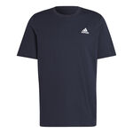 Abbigliamento adidas adidas Essentials Single Jersey Embroidered Small Logo Maglietta Uomini-Blu Scuro