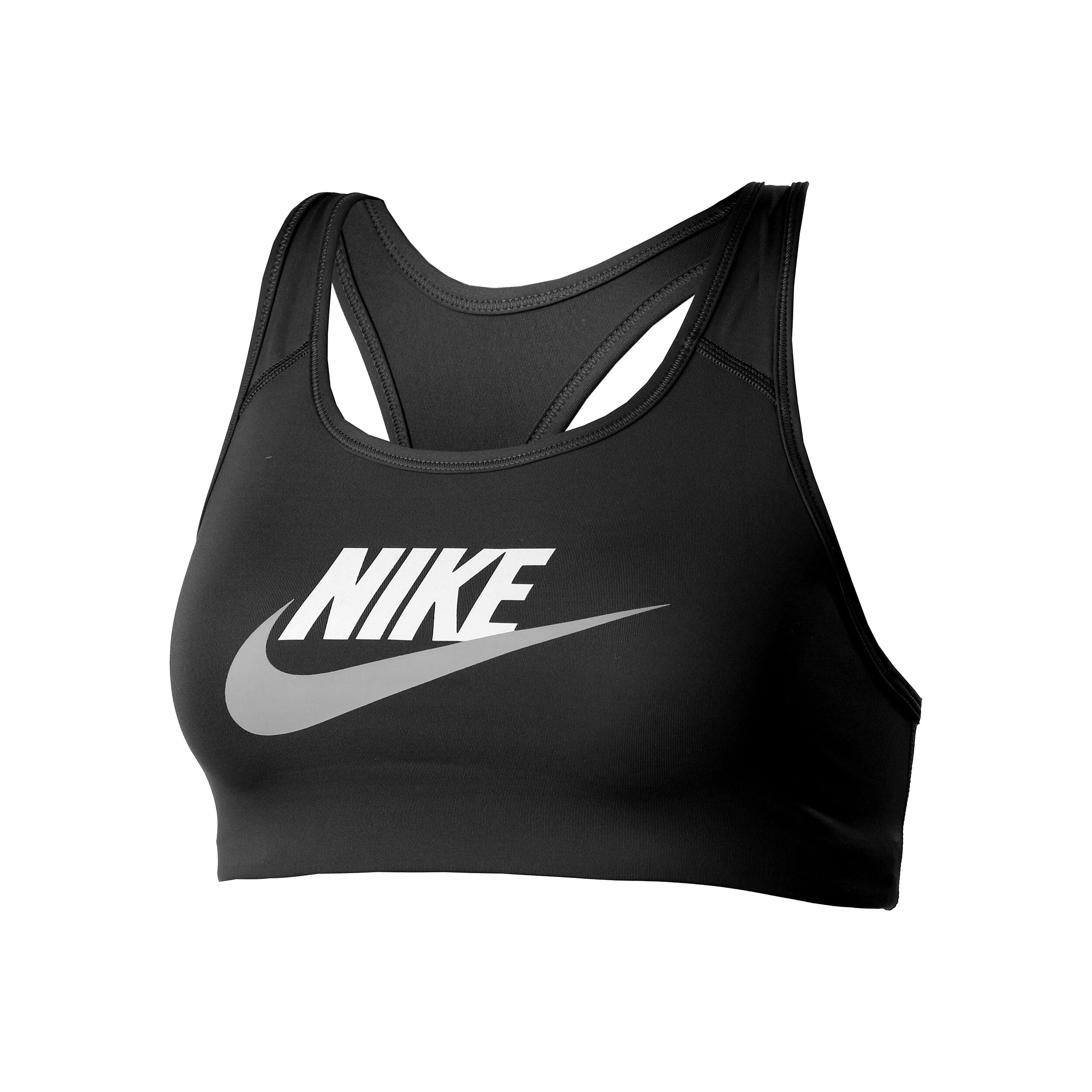 Buy Nike Dri Fit Swoosh Club Graphic Reggiseni Sportivi Donna Nero Bianco online Tennis Point IT