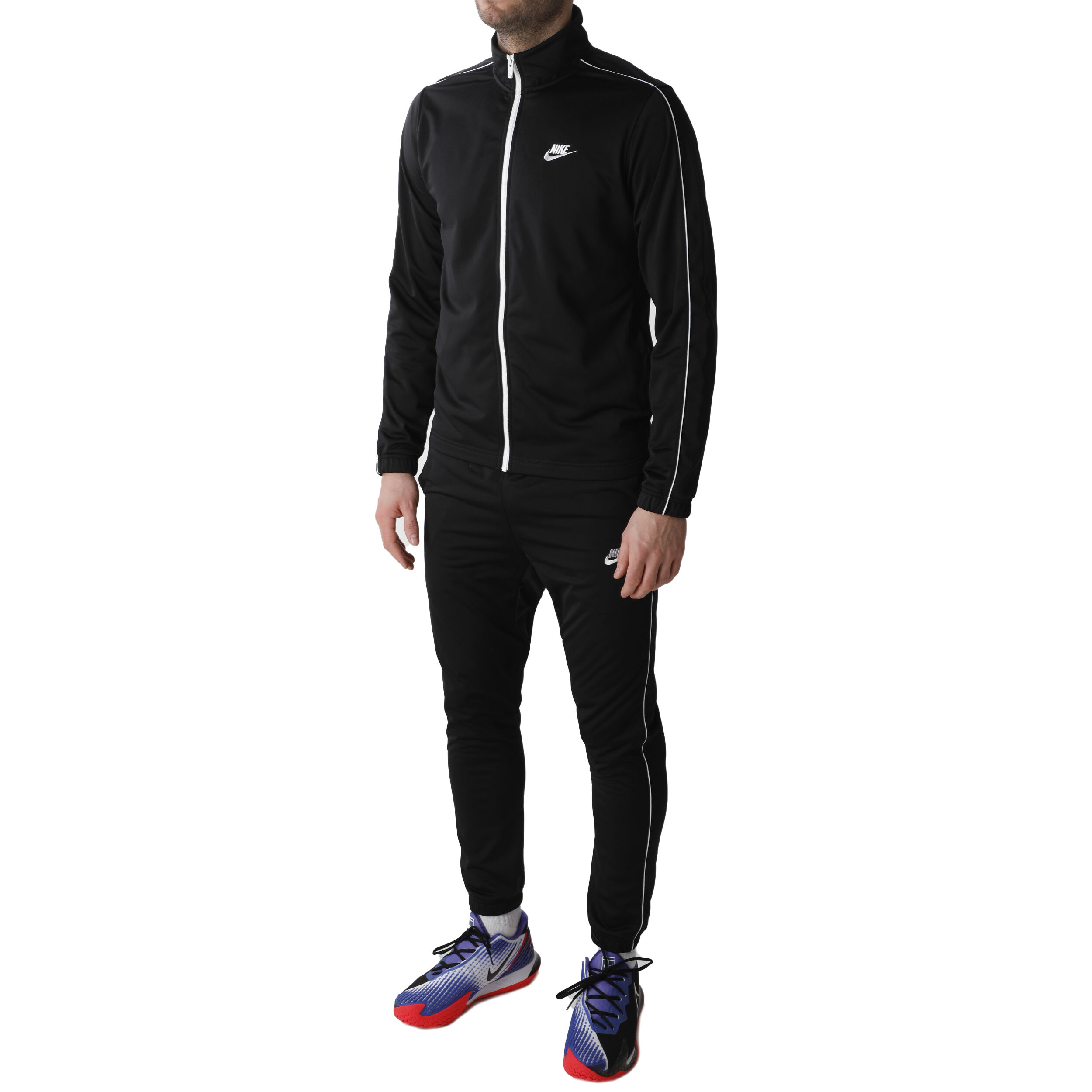 Buy Nike Sportswear Basic Tuta Da Allenamento Uomini Nero Bianco
