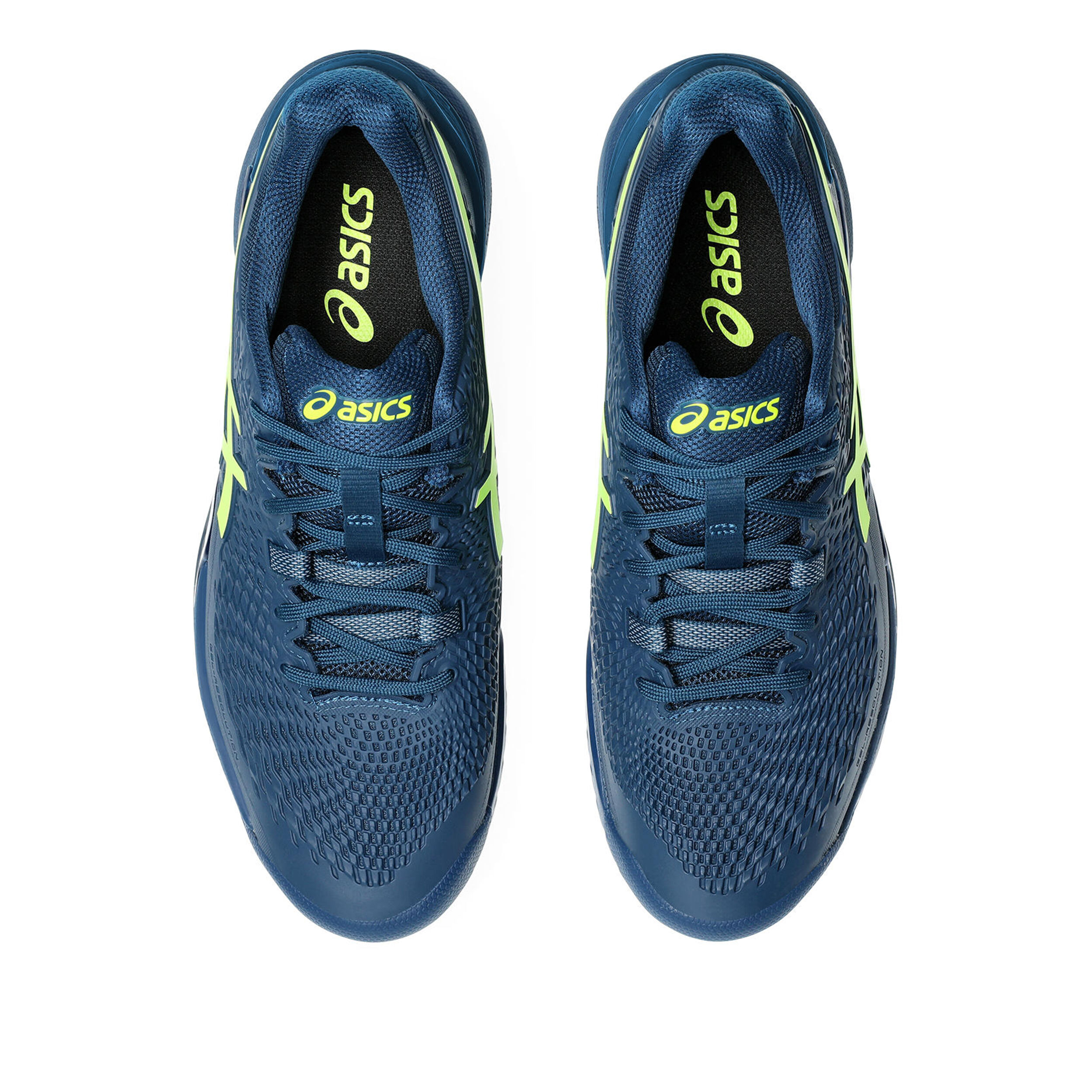 Buy ASICS Gel Resolution 9 Scarpa Per Tutte Le Superfici Uomini Blu Giallo online Tennis Point IT