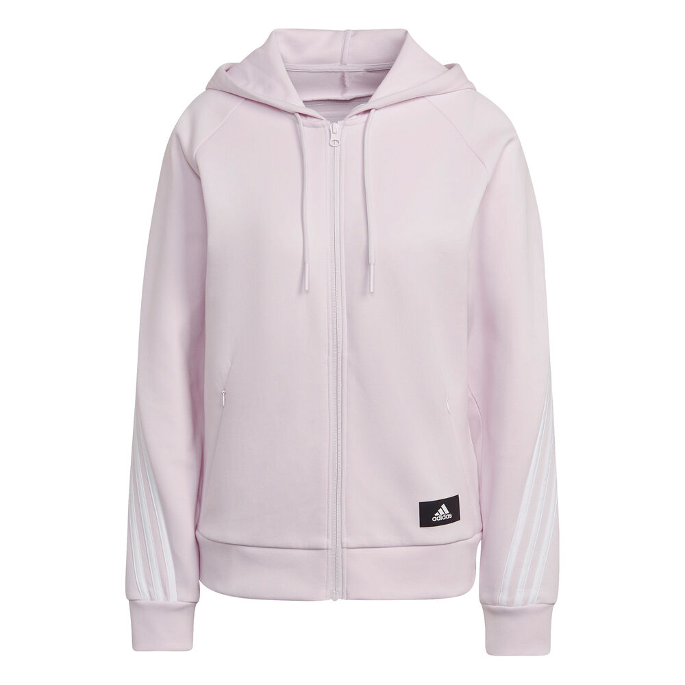 Image of Fleece 3 Stripes Full Zip Felpa Donna