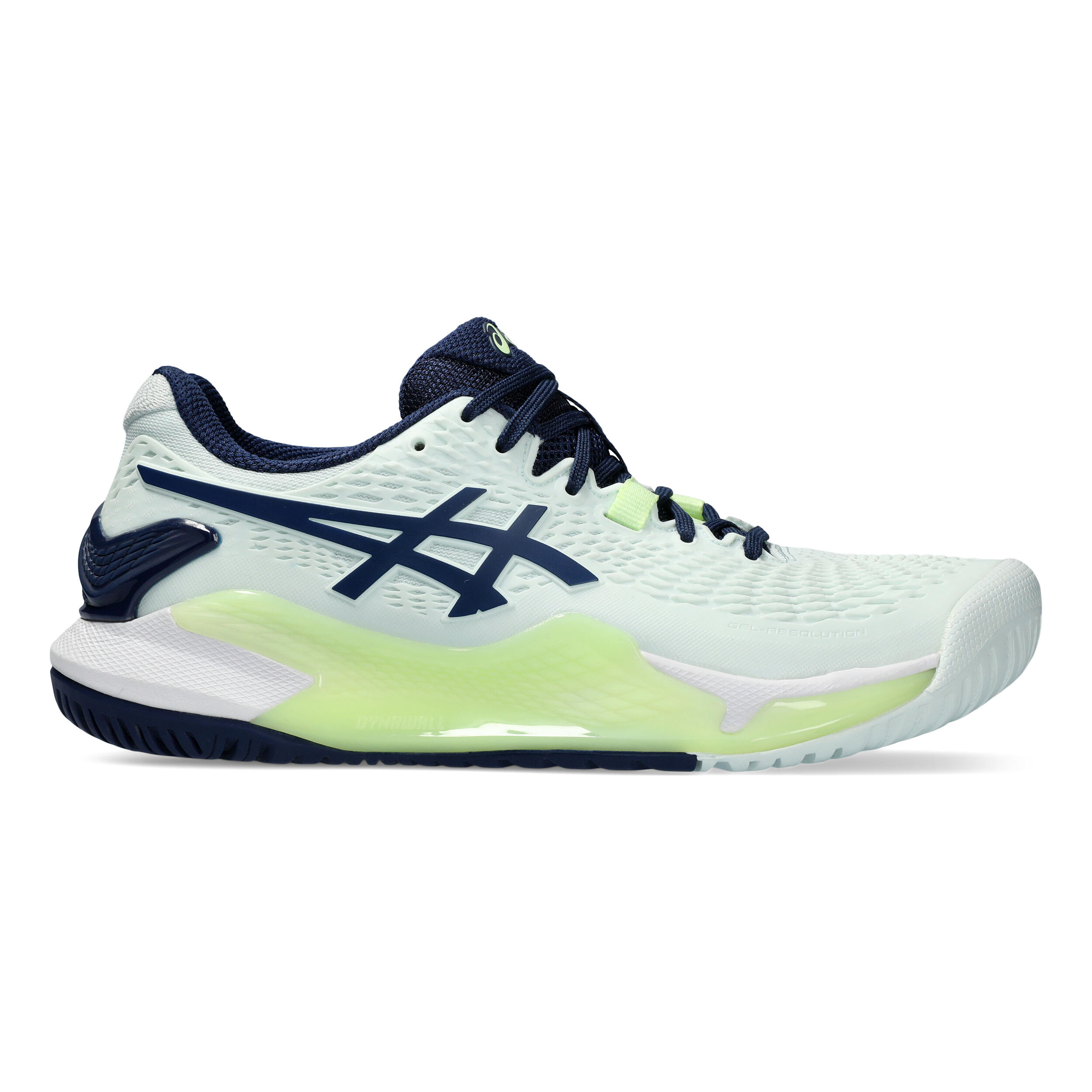 Buy ASICS Gel Resolution 9 Scarpa Per Tutte Le Superfici Donna Mint Blu Scuro online Tennis Point IT