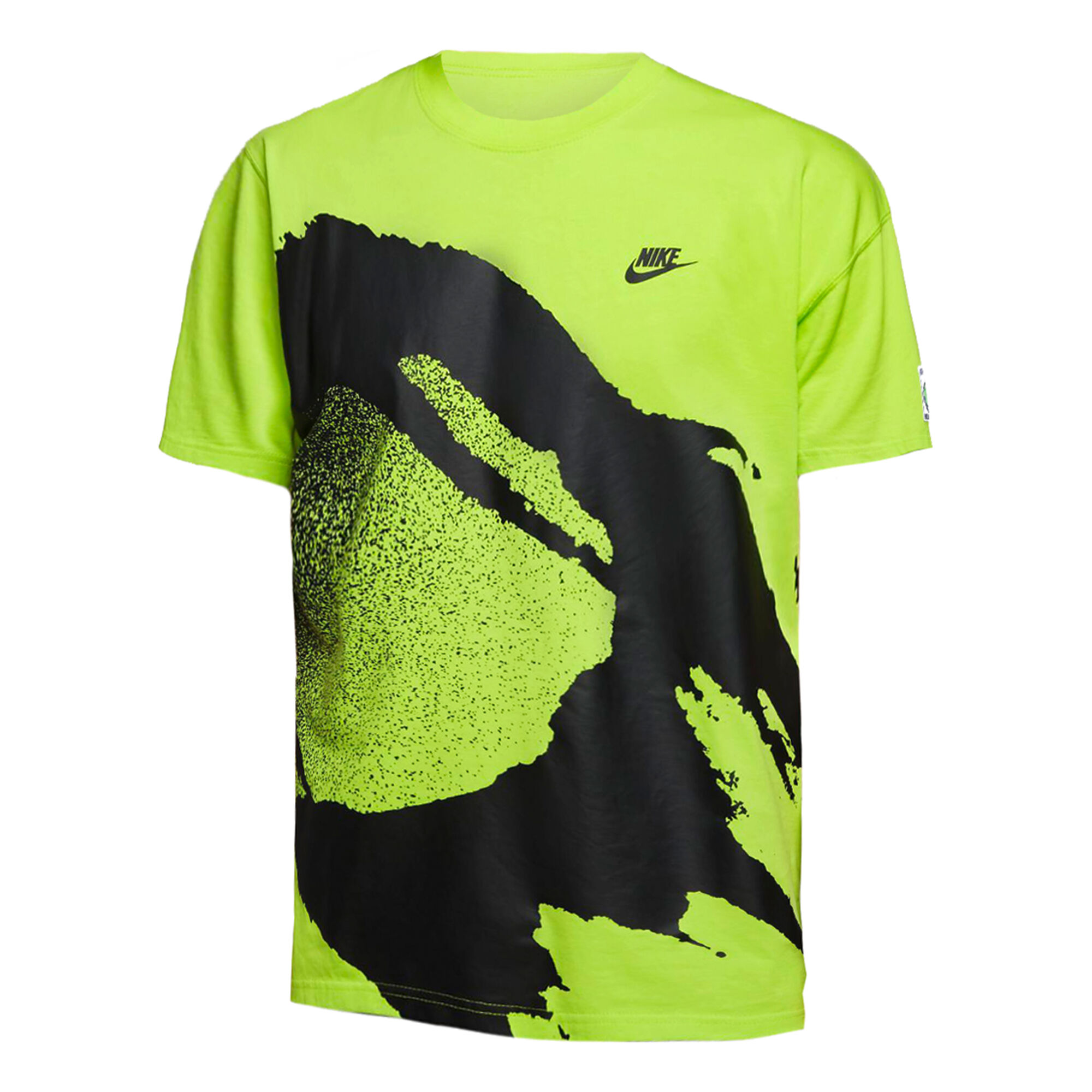 Buy Nike Court Challenge Fireball Oversize Maglietta Uomini Lime Nero
