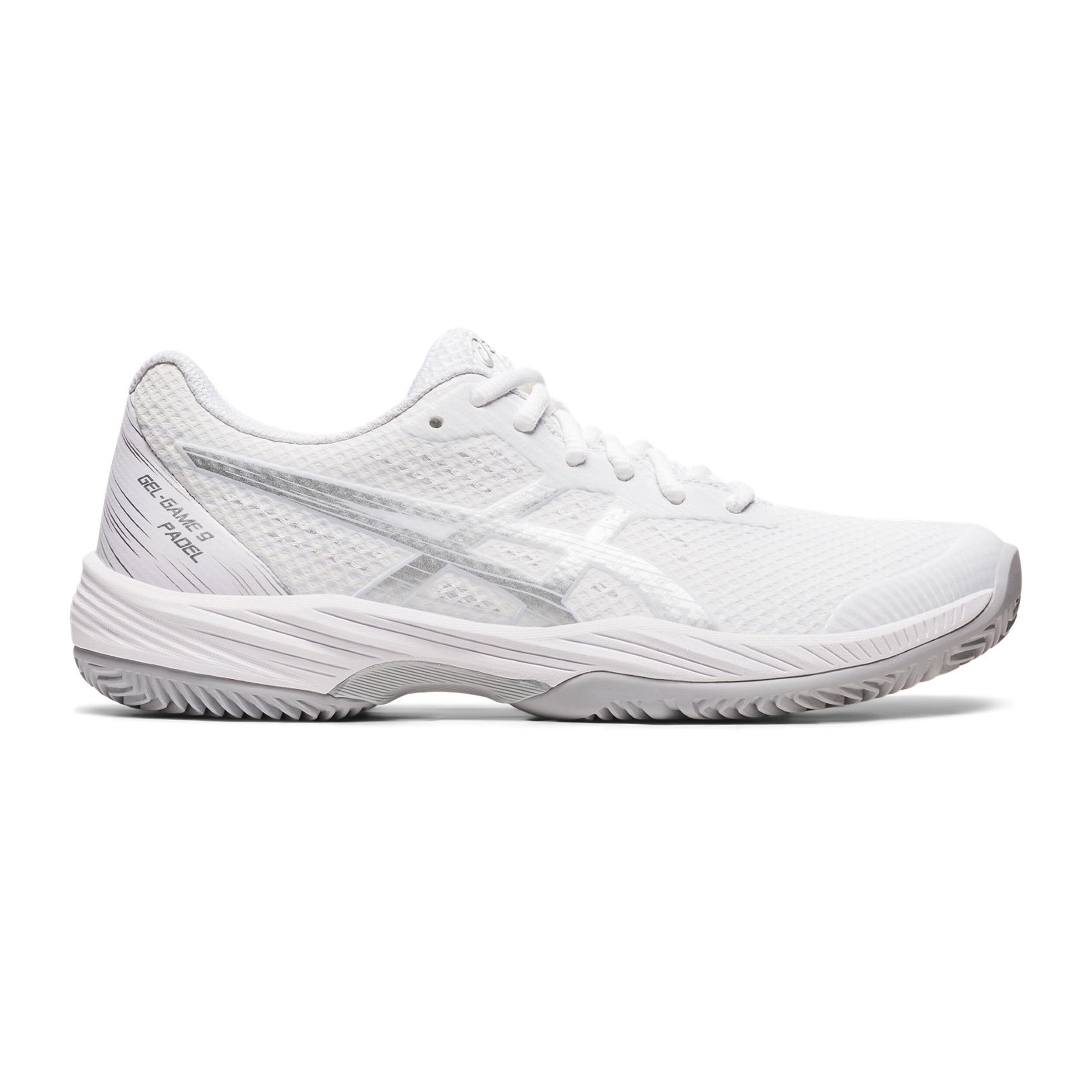 Buy ASICS Gel Game 9 Scarpa Da Padel Donna Bianco Argento online Tennis Point IT