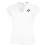 Abbigliamento BIDI BADU BIDI BADU Crew V-Neck Maglietta Donna-Bianco