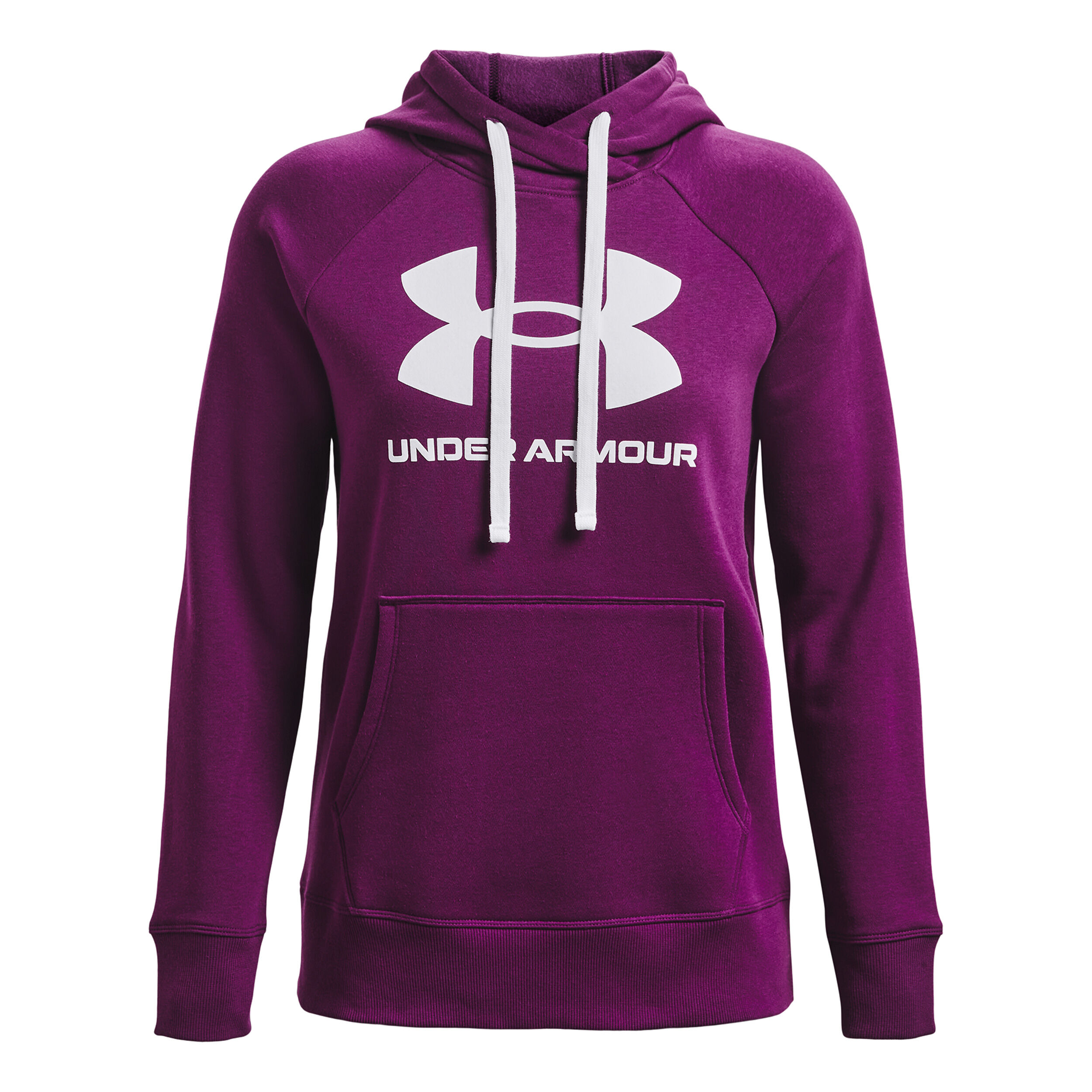 Buy Under Armour Rival Fleece Logo Felpa Con Cappuccio Donna Viola Bianco online Tennis Point IT