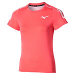Abbigliamento da tennis Mizuno Mizuno Daybreakers Printed Maglietta Donna-Corallo