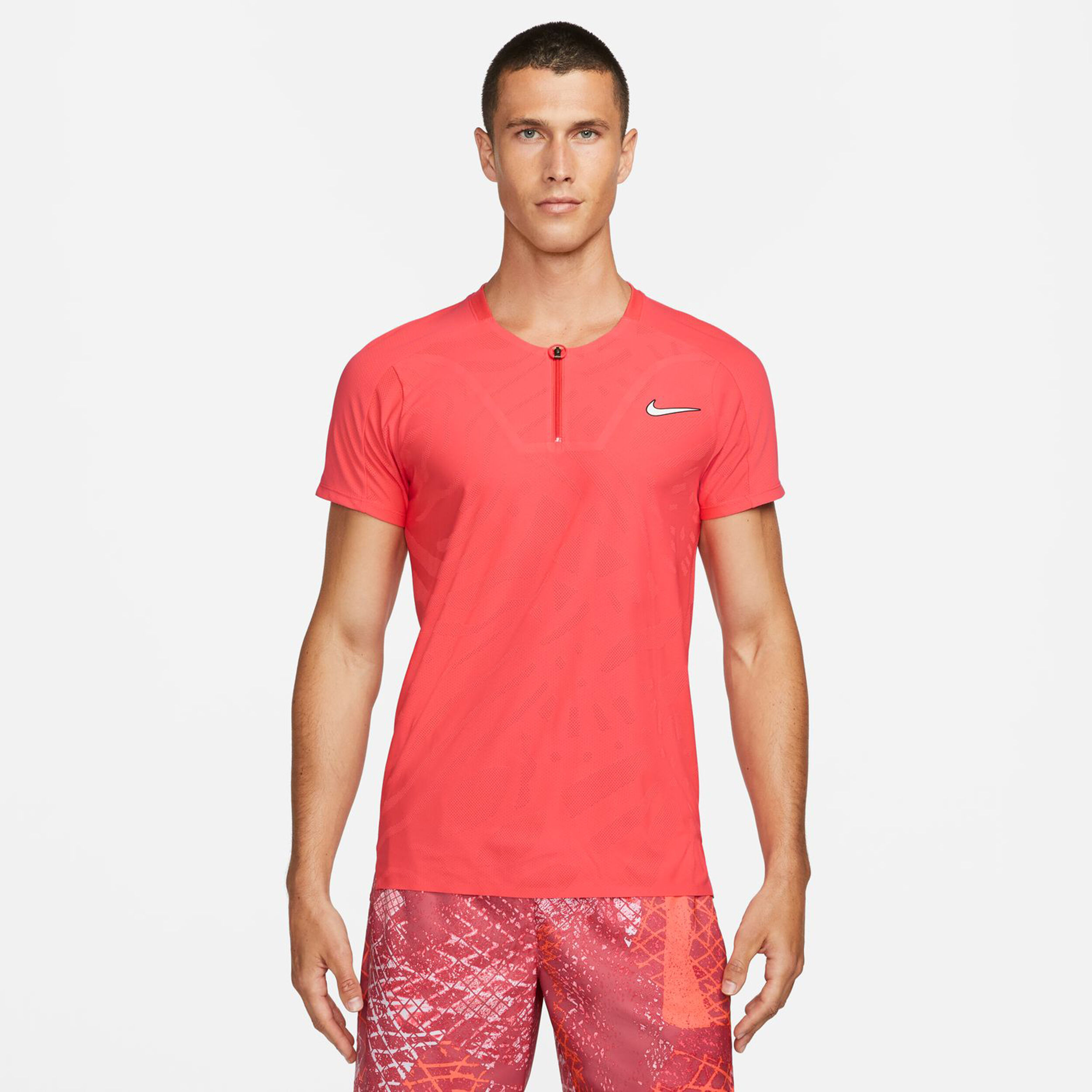 Dri Fit Court Slim Polo Uomini Corallo