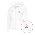 Abbigliamento Quiet Please Quiet Please Create Flower Zip Felpa Donna-Bianco,Multicolore
