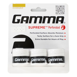 Gamma Übergriffband Supreme Perforated Overgrip 3er-Pack Weiß