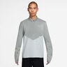 Pacer Winterized Half-Zip Camicia da corsa Uomini - grigio, argento