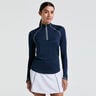 Solid Sun Protection Manica Lunga Donna - Blu Scuro