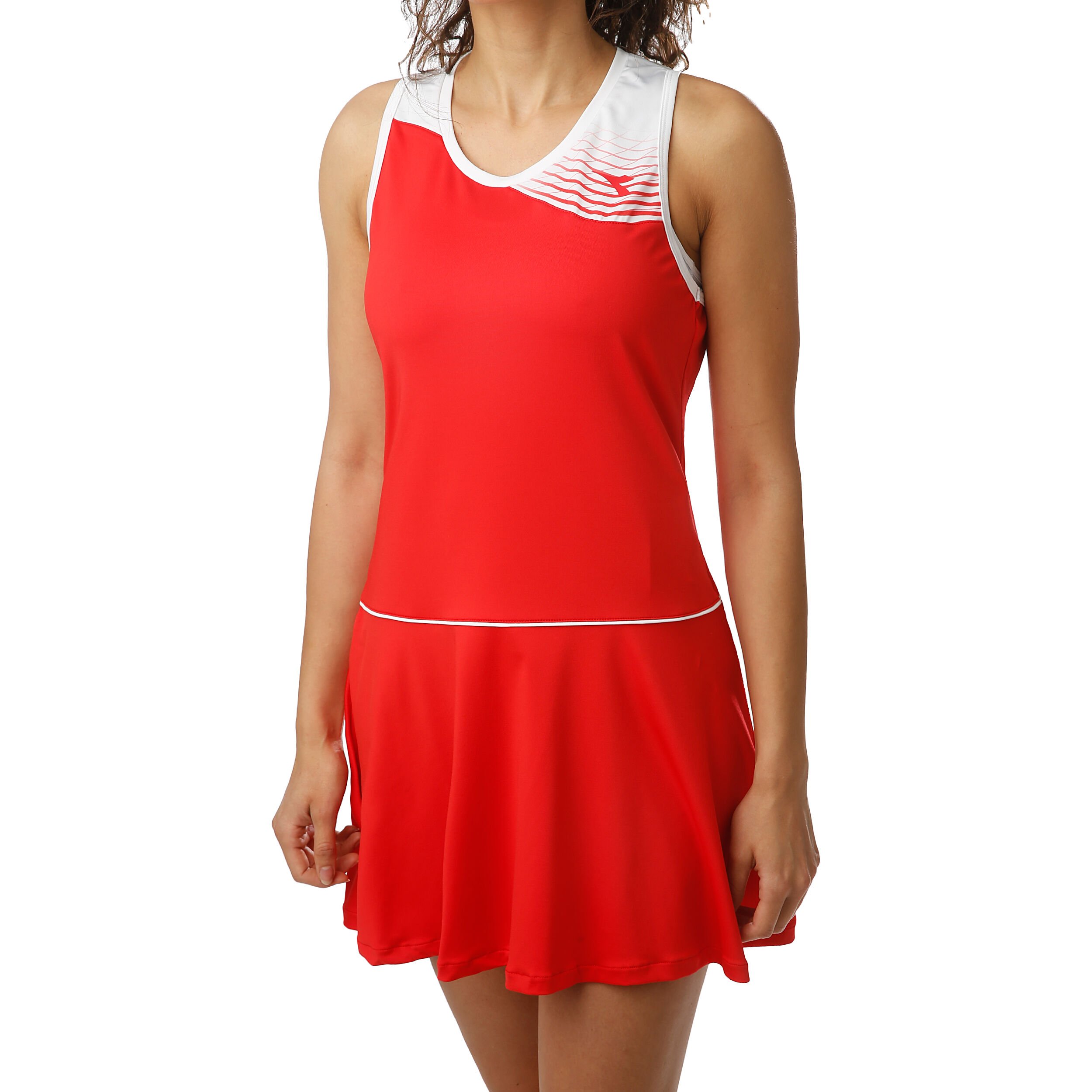 Court Abito Donna Rosso Bianco
