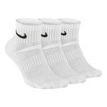 Abbigliamento Nike Nike Everyday Cush Ankle Calzini Sportivi Confezione Da 3-Bianco,Nero