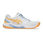 Scarpe da padel ASICS ASICS Gel-Dedicate 8 Scarpa Da Padel Donna-Bianco,Arancione