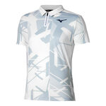 Abbigliamento Mizuno Mizuno Daybreakers Shadow Polo Uomini-Bianco,Grigio
