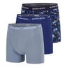 Cotton Stretch Boxer 3P Boxer Uomini-Grigio-blu,Blu