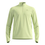 Abbigliamento Odlo Odlo Essential Thermal Midlayer 1/2 Zip Camicia da corsa Uomini-lime