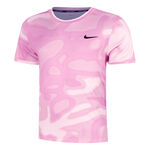 Abbigliamento Nike Nike Court Dri-Fit Advantage Print Maglietta Uomini-Rosa,Rosa