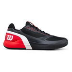 Scarpe da tennis Wilson Wilson Rush Pro 5 Scarpa per terra rossa Uomini-nero, rosso neon
