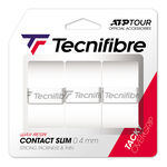 Overgrip Tecnifibre Tecnifibre Contact Slim 3er Confezione Da 3-Bianco