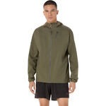 Abbigliamento ASICS ASICS Fujitrail Elite Waterproof Giacca da corsa Uomini-verde