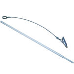 Strumenti per campi da tennis Tegra Tegra Tirante Di Ancoraggio Per Fune Metallica Con Asta Ausiliaria-Argento