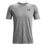 Abbigliamento Under Armour Under Armour Sportstyle Left Chest Maglietta Uomini-Grigio,Nero